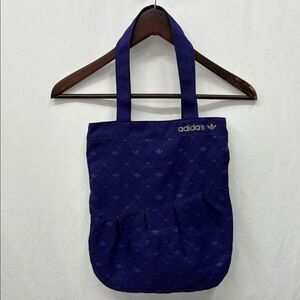 Adidas Quilted Blue Tote Bag with Plush Design